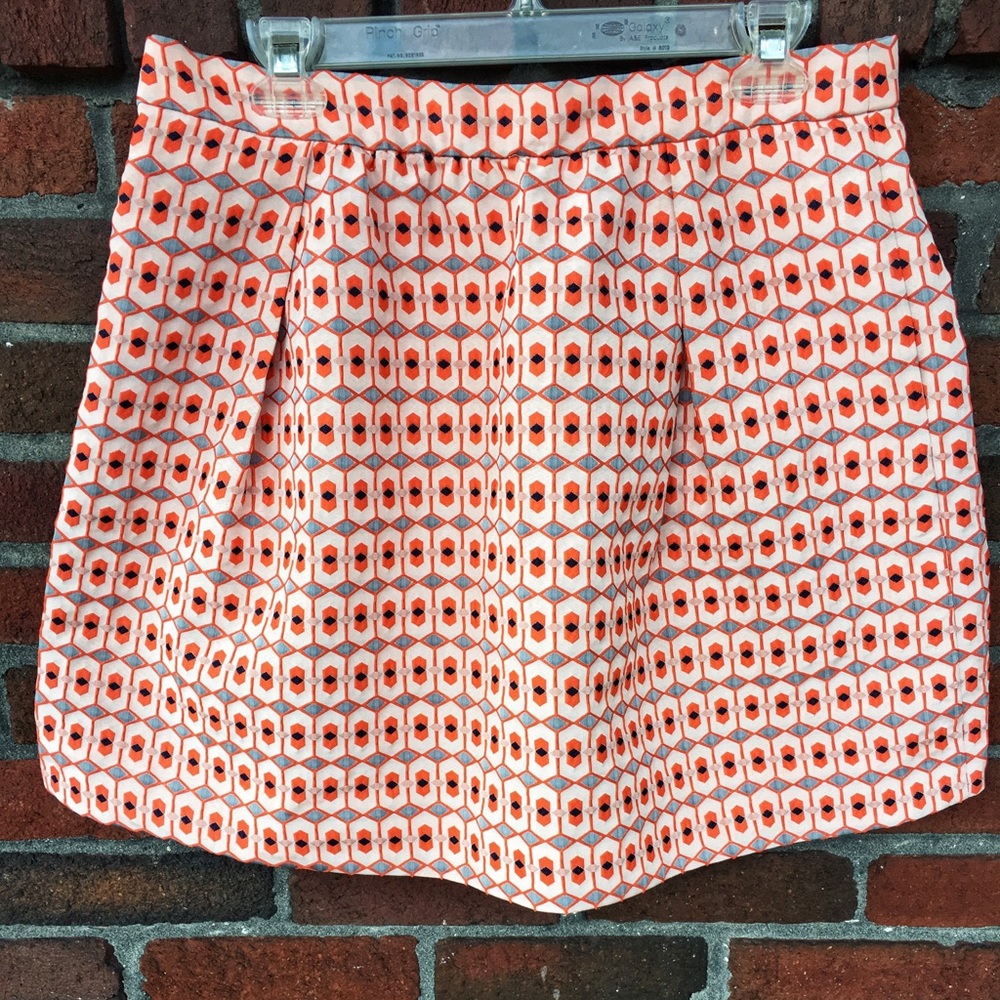 J. Crew Geometric Print Mini Circle Skirt